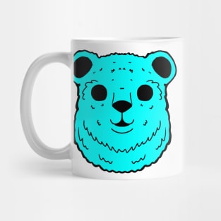 Totally Sick Neon Bear Head Mug